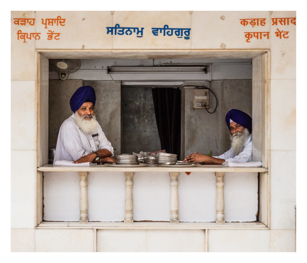 Food shop at Delhi Sikh temple