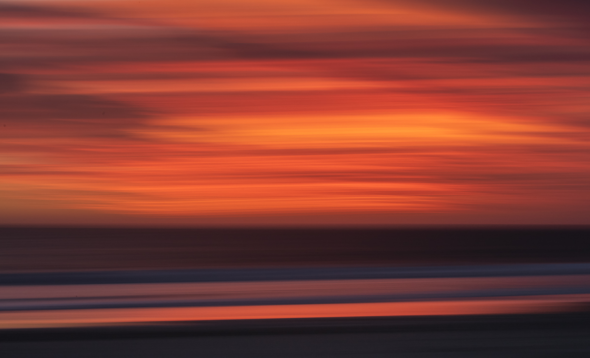 Photo of Tarcoola Beach Geraldton Sunset using in camera movement technique